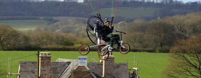 Bike flying